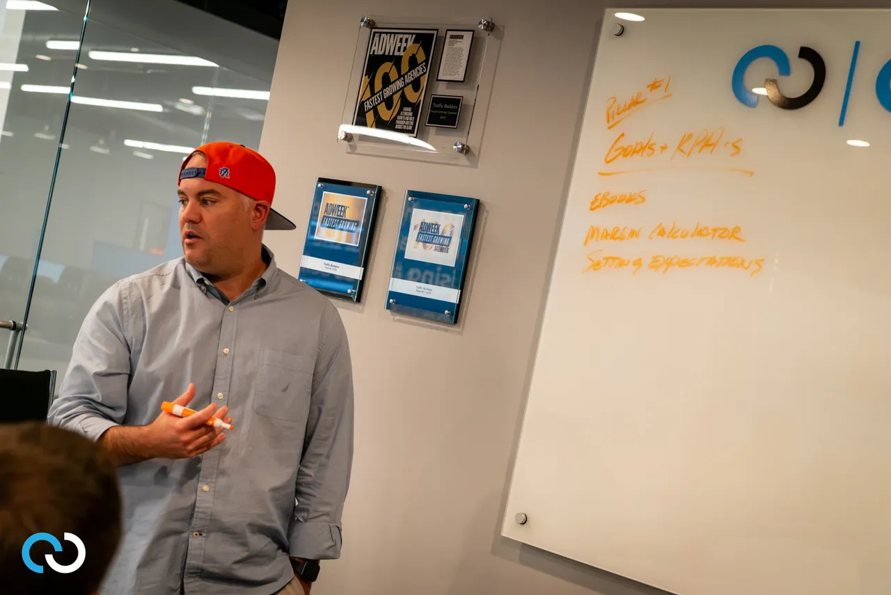 A Conduit pod planning session at the whiteboard